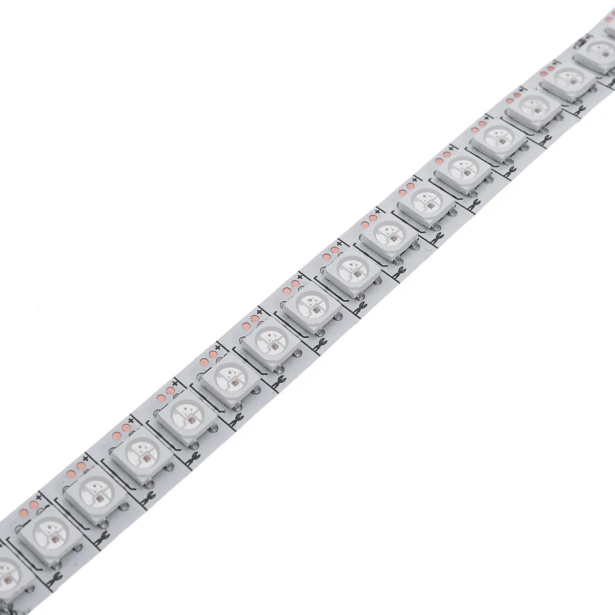 144 LED RGB Strip Light with IP20 Rating for Indoor Use - DC5V 1M 144LED WS2812B 5050SMD Built-In IC KTV Hotel Bar Home