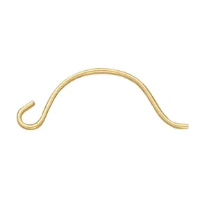 14k Yellow 14.0mm Curved, Hinged Hoopwire