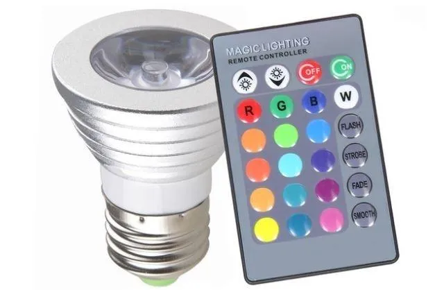 2-Pack: Magic Light Color-Changing LED Light Bulbs with Remote Control