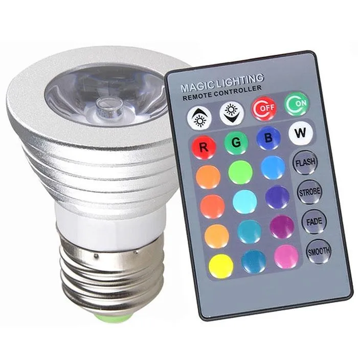 2-Pack: Magic Light Color-Changing LED Light Bulbs with Remote Control