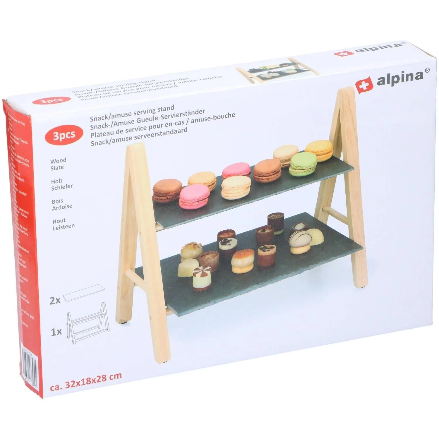 2 Tier Food Serving Tray