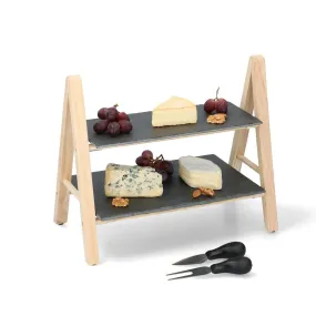 2 Tier Food Serving Tray