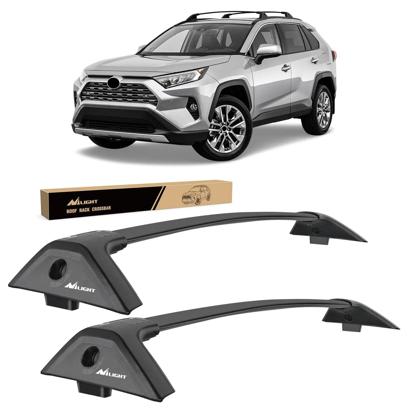 2019-2023 Toyota RAV4 Roof Rack Cross Bars Aluminum Anti-Theft Lock