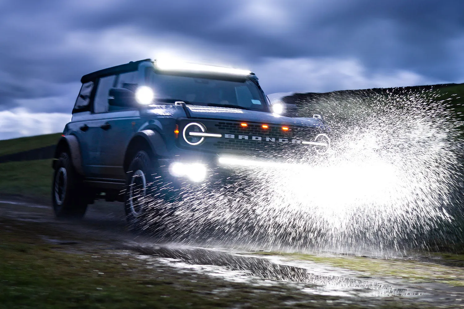 2021 - 2024 Ford Bronco CREE LED Hood Mounted MKII Spartan Kit