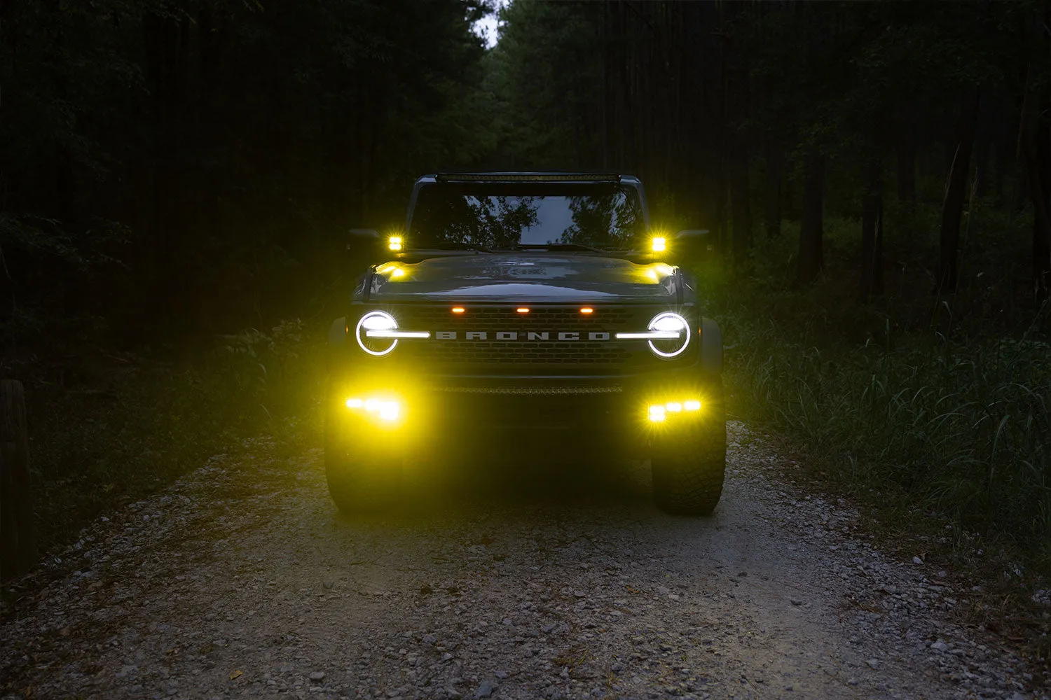 2021 - 2024 Ford Bronco CREE LED Hood Mounted MKII Spartan Kit