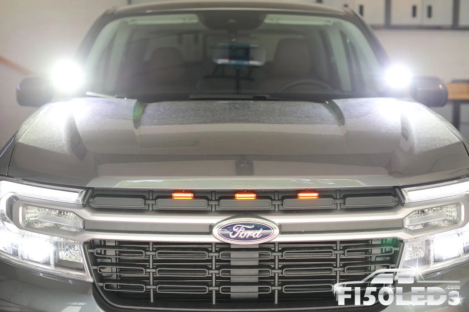 2022 - 2024 Ford Maverick CREE LED Hood Mounted MKII Spartan Kit