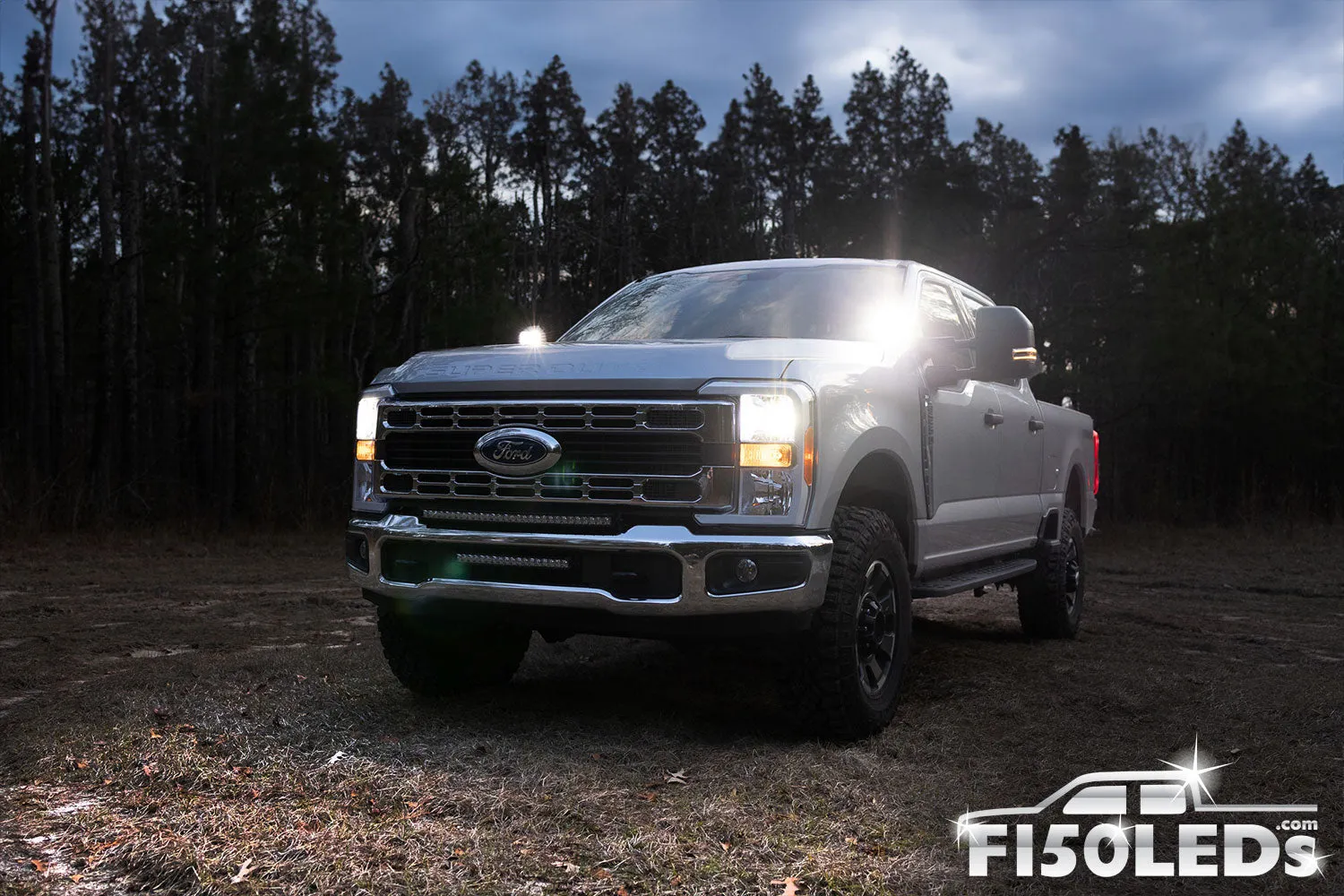 2023-2024 F250 SUPER DUTY CREE LED Hood Mounted MKII Spartan Kit