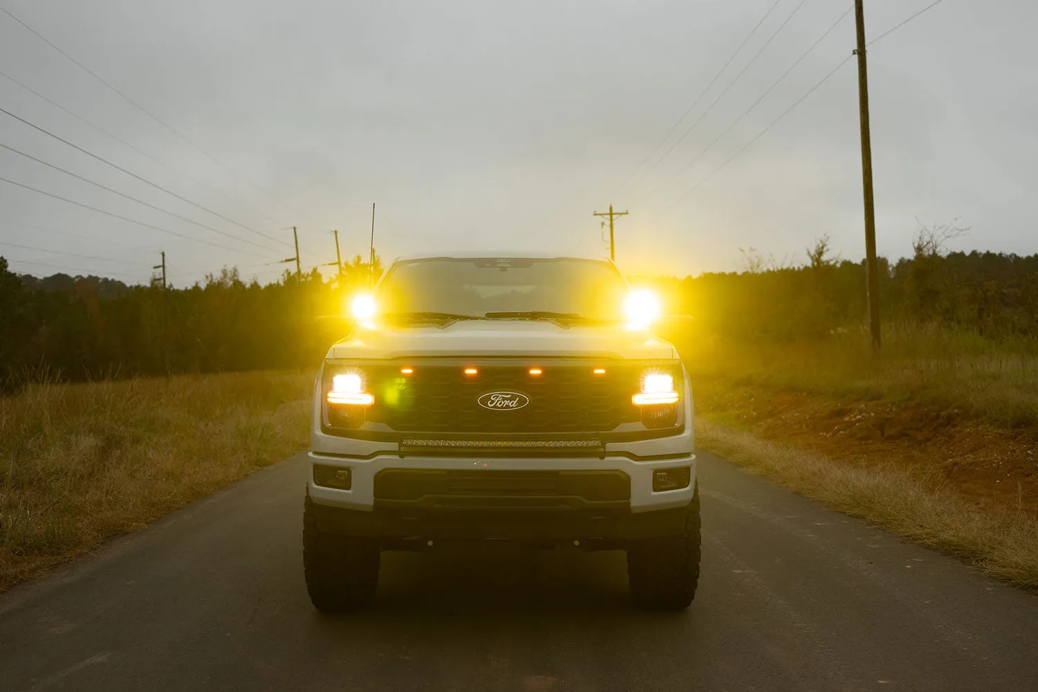 2024 - 2025 F150 CREE LED Hood Mounted MKII MKII Spartan Kit