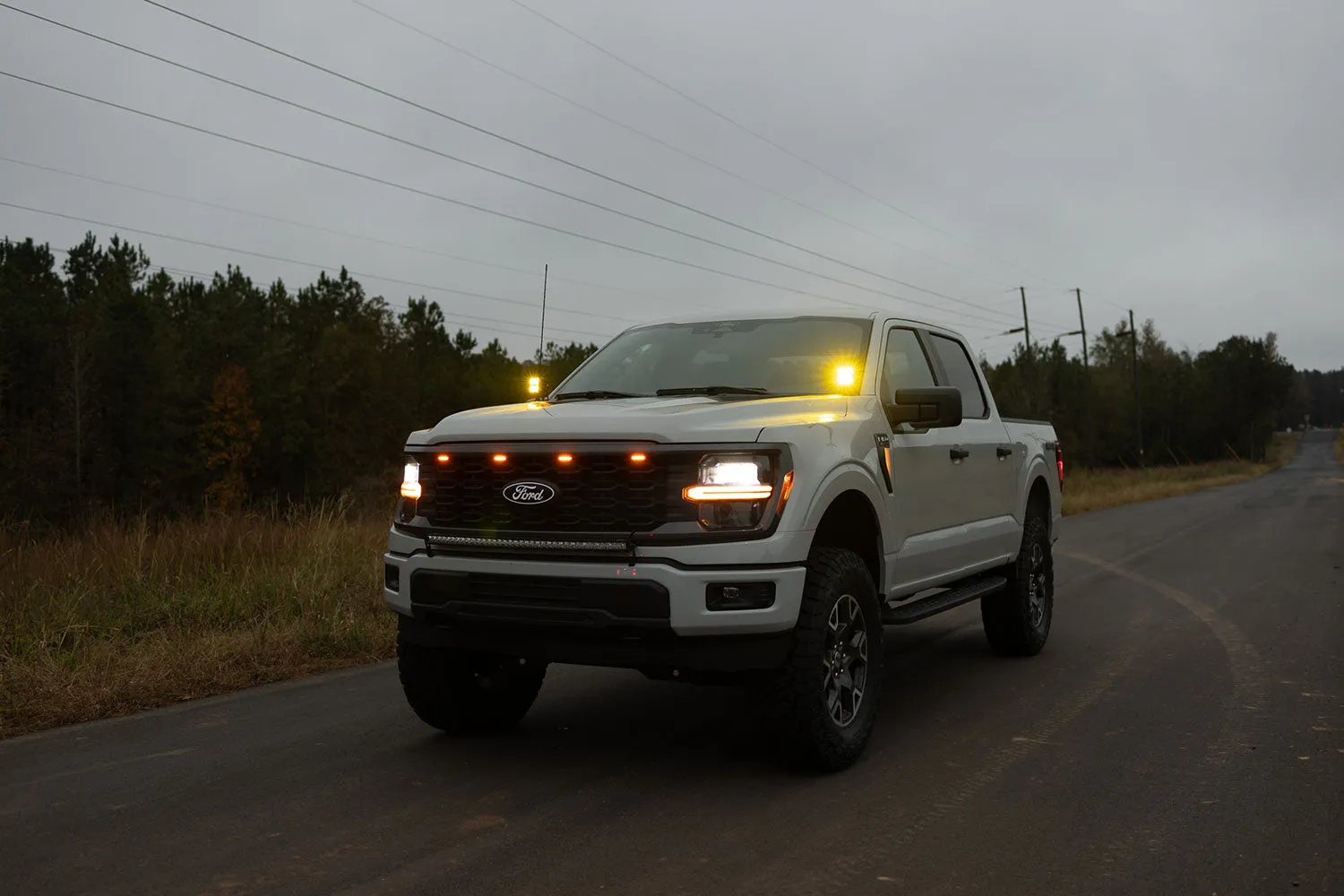 2024 - 2025 F150 CREE LED Hood Mounted MKII MKII Spartan Kit