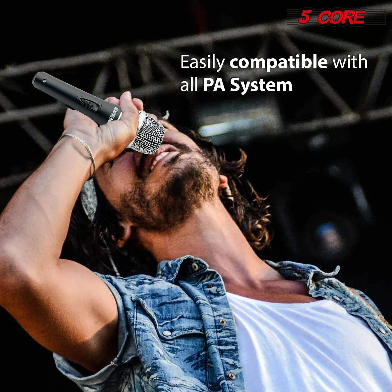 5 CORE 2PCS Premium Vocal Dynamic Cardioid Handheld Microphone (PM 58)