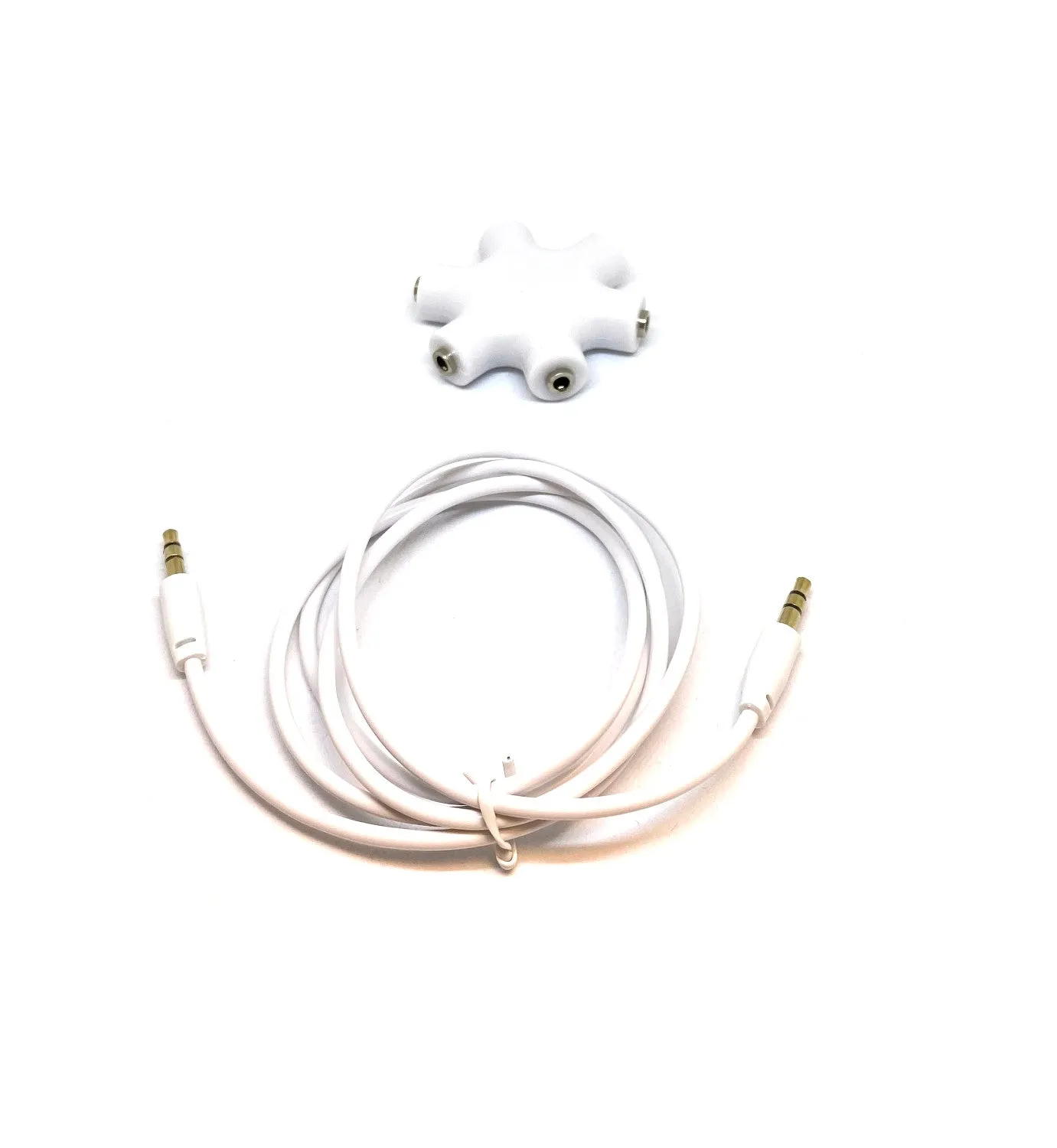 50 Earbuds and 5 Audio Splitters