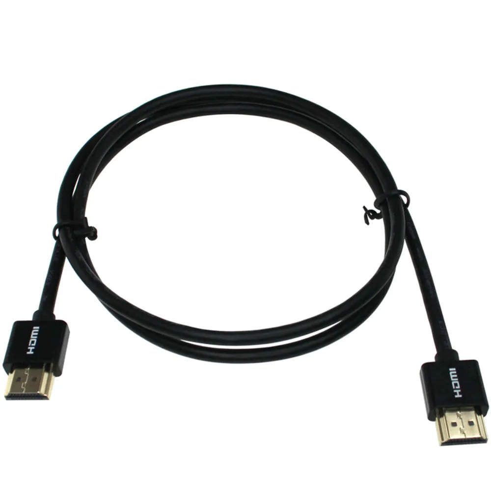 6Ft Slim High Speed HDMI Cable with Ethernet 32AWG 4K 60Hz