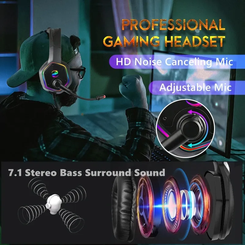7.1 Stereo RGB Gaming Headset
