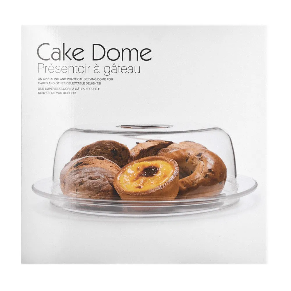 Acrylic Cake Dome Set 35x11cm