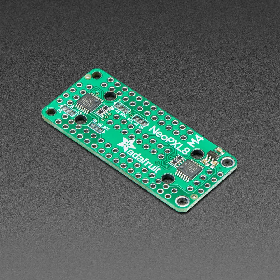 Adafruit NeoPXL8 FeatherWing for Feather M4 - 8 x DMA NeoPixels!