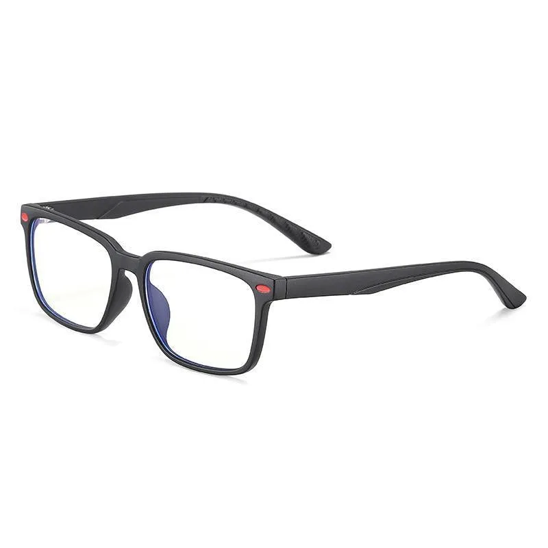 Angle - (Age 7-12)Children Blue Light Blocking Computer Reading Gaming Glasses-Matte Black