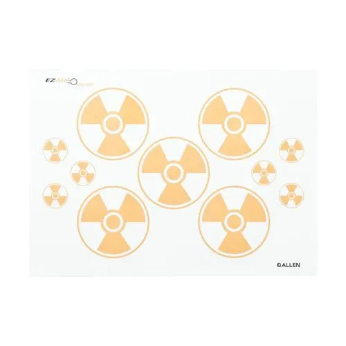 Archery Target - Nuclear Bullseye Paper Target with Pins