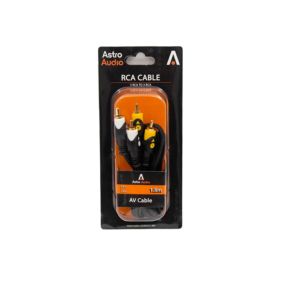Astro Audio 1.8M 3RCA to 3RCA Cable [C33RCA18/1.8M]