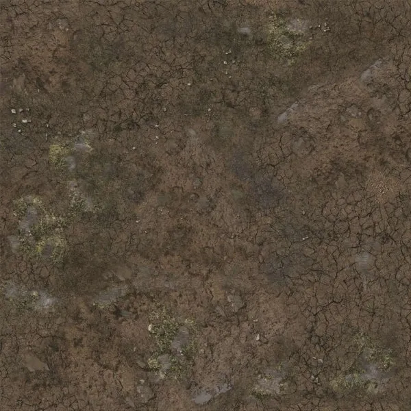 Battle Systems: Muddy Streets Gaming Mat 2'x2'