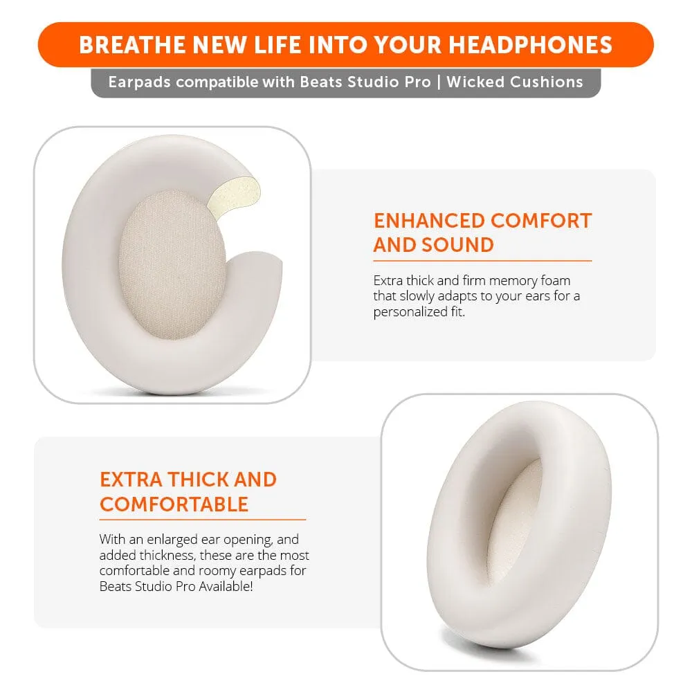 Beats Studio Pro Earpads by Wicked Cushions