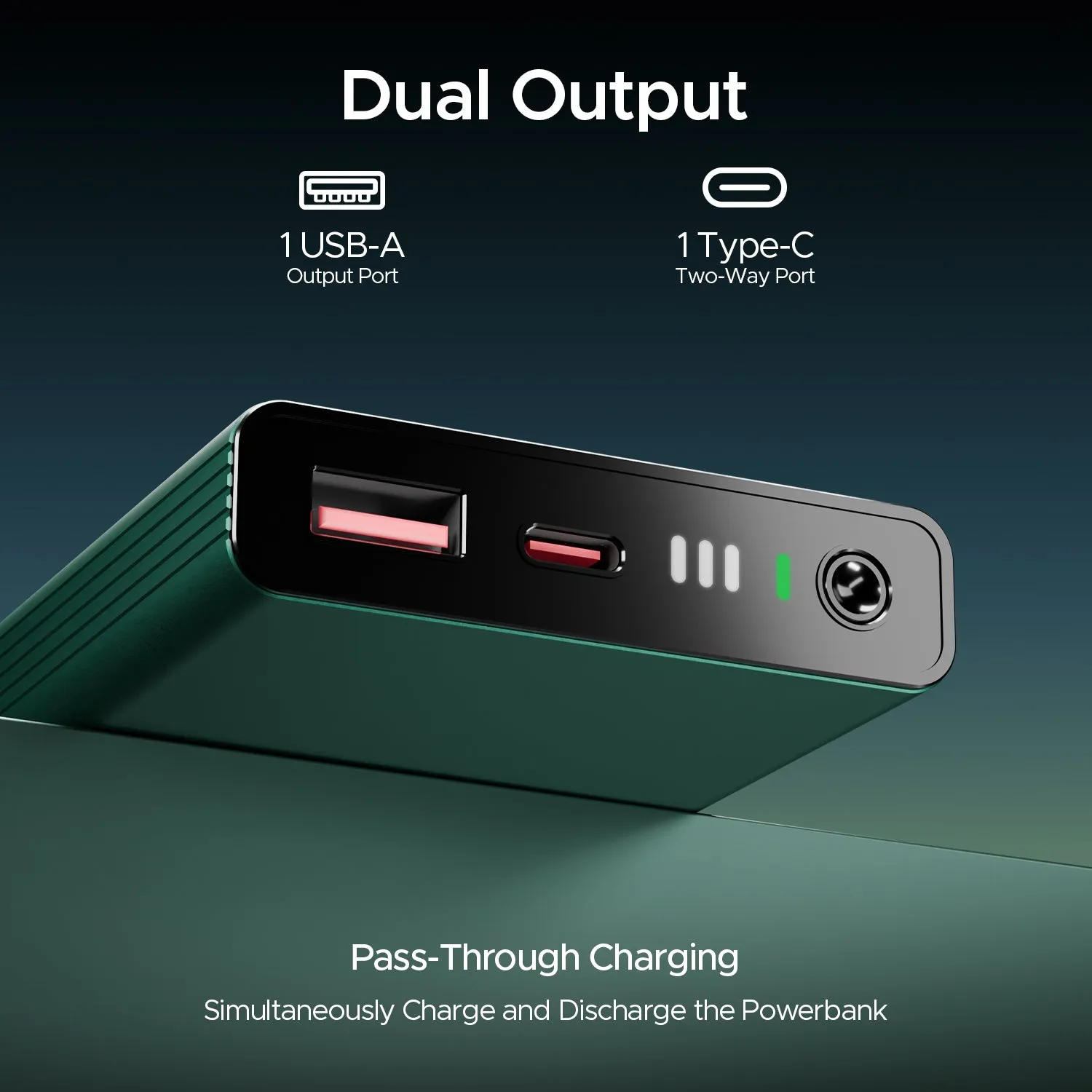 boAt EnergyShroom PB300 Pro | 10000mAh Powerbank with 2-way 22.5W fast charging,Pass-Through Charging, 12-Layer Smart IC Protection, Aluminium Casing & Compact