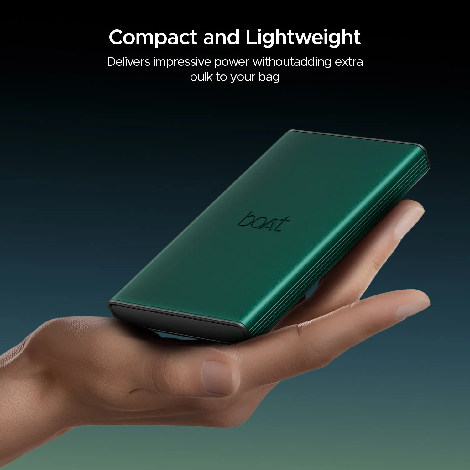 boAt EnergyShroom PB300 Pro | 10000mAh Powerbank with 2-way 22.5W fast charging,Pass-Through Charging, 12-Layer Smart IC Protection, Aluminium Casing & Compact