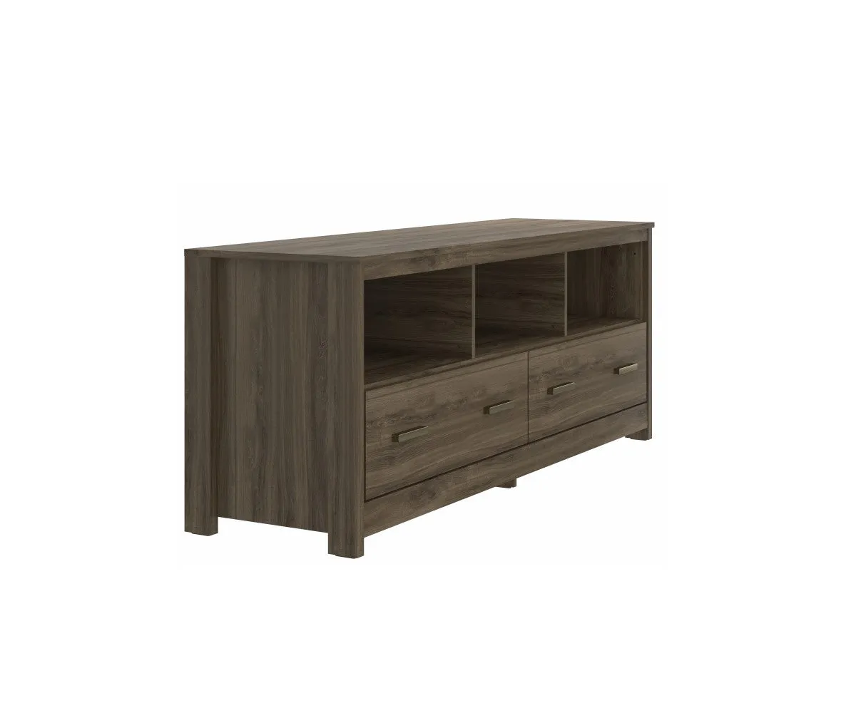 Brazilian Oak Wood Storage TV Stand- Model #14559