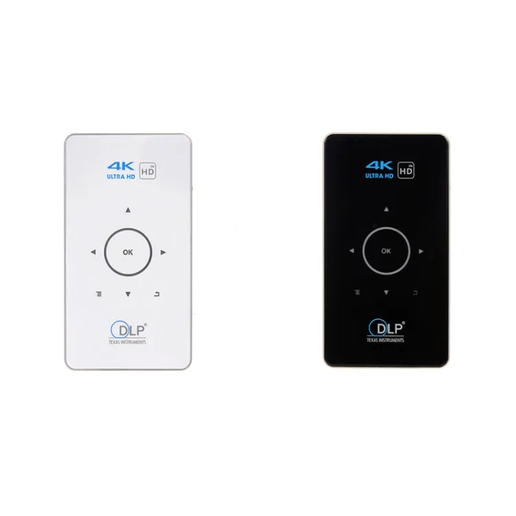 C6 Portable DLP Mini Projector with Android System and Wireless Projection, 1080P HD Home Theater Device
