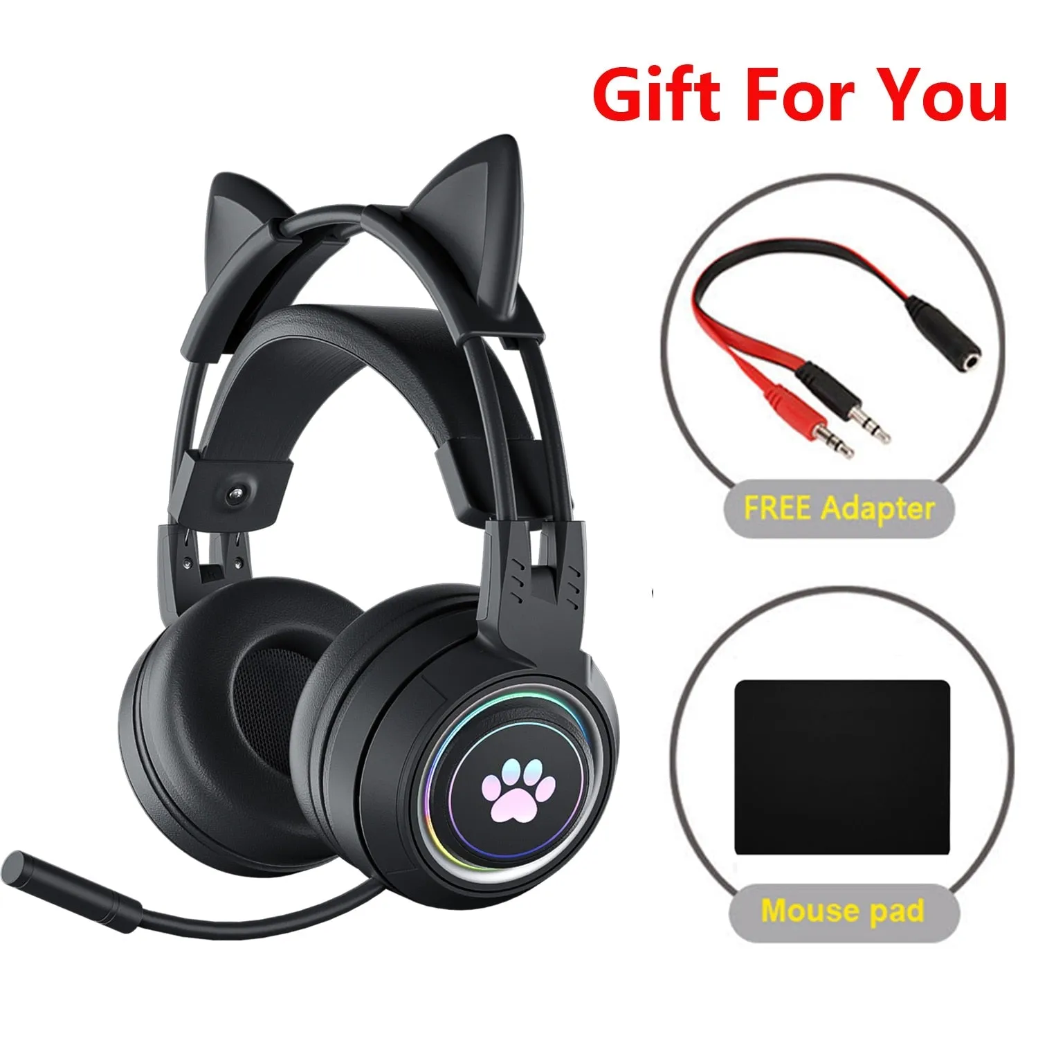 Cat Ear Gaming Headphones