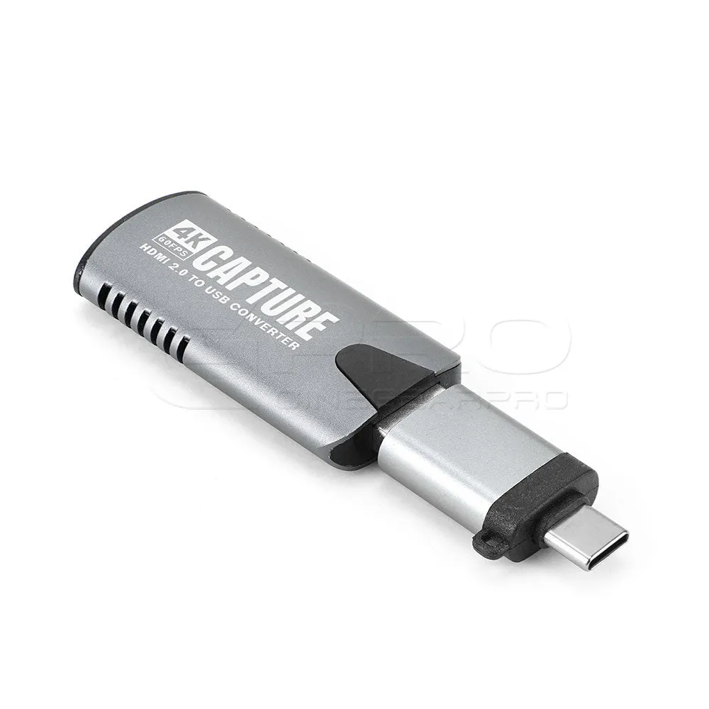 CGPro HDMI 2.0 To USB Video Capture Card Adapter Support 4K 60Fps Input / 1080P 60Fps Output