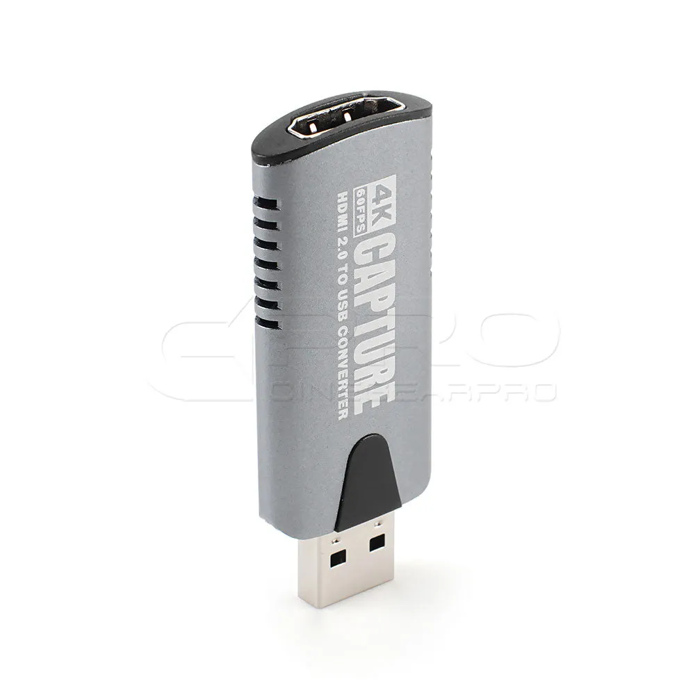 CGPro HDMI 2.0 To USB Video Capture Card Adapter Support 4K 60Fps Input / 1080P 60Fps Output