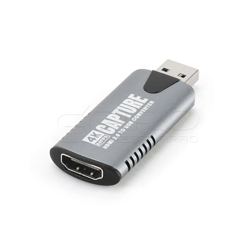 CGPro HDMI 2.0 To USB Video Capture Card Adapter Support 4K 60Fps Input / 1080P 60Fps Output
