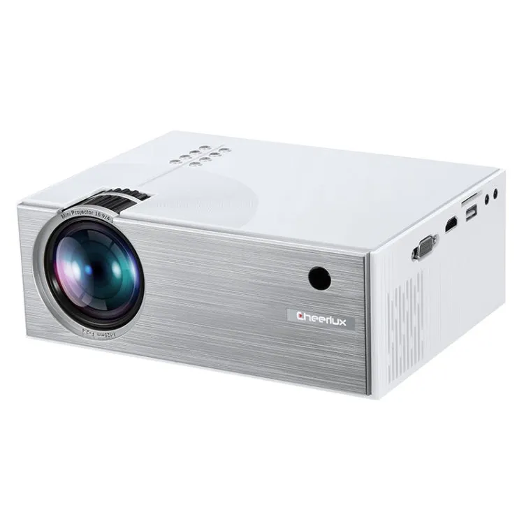 Cheerlux C7 1800 Lumen HD WiFi Projector with 720P/1080P Support, HDMI/USB/VGA/AV Connectivity