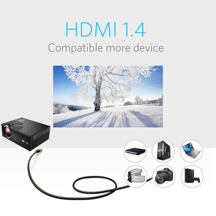 Cheerlux C7 1800 Lumen HD WiFi Projector with 720P/1080P Support, HDMI/USB/VGA/AV Connectivity