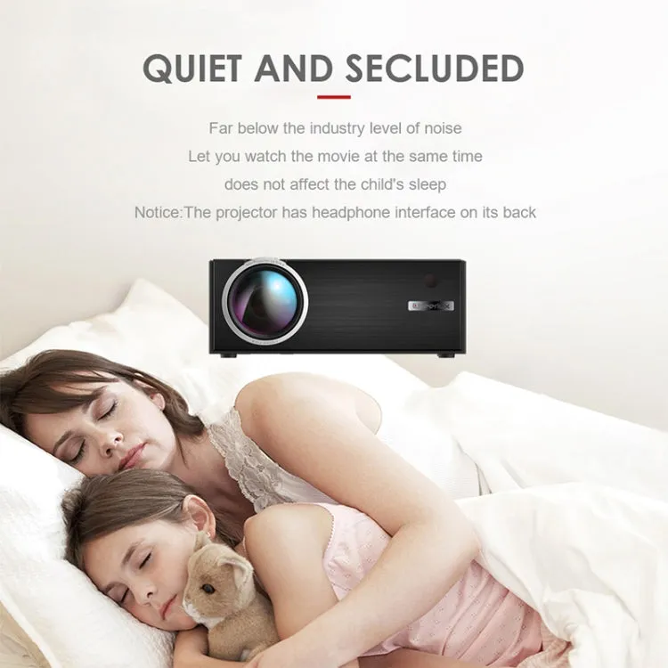 Cheerlux C7 1800 Lumen HD WiFi Projector with 720P/1080P Support, HDMI/USB/VGA/AV Connectivity