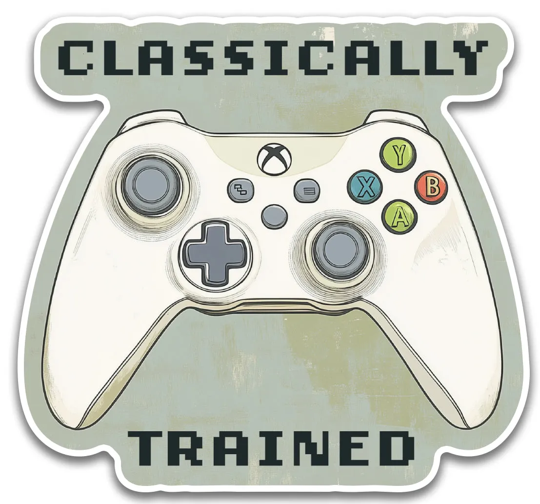 Classically Trained (Xbox) Sticker | Waterproof Vinyl Decal | 3.5in