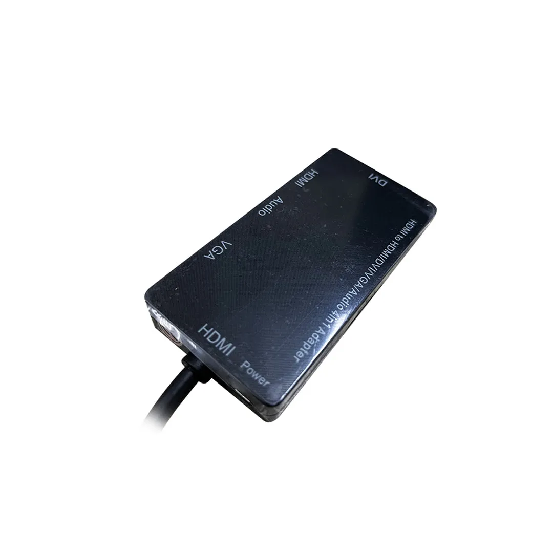 [CLEARANCE] Pxel 4-in-1 HDMI Hub to DVI, VGA, AUX Converter Docking Station 1080p Full HD with Audio Output for PC, Computer, Laptop, Monitor, Projector | PEL 06JTK6TO