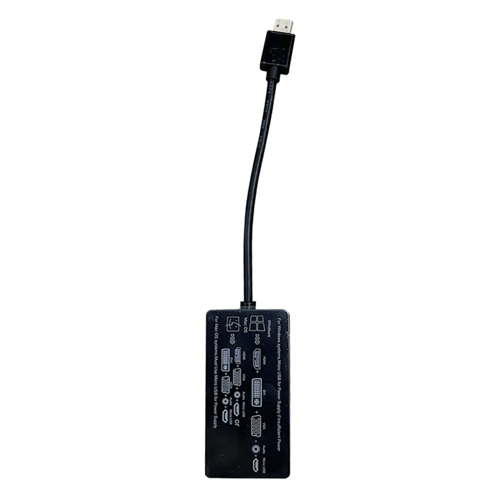 [CLEARANCE] Pxel 4-in-1 HDMI Hub to DVI, VGA, AUX Converter Docking Station 1080p Full HD with Audio Output for PC, Computer, Laptop, Monitor, Projector | PEL 06JTK6TO