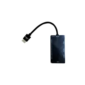 [CLEARANCE] Pxel 4-in-1 HDMI Hub to DVI, VGA, AUX Converter Docking Station 1080p Full HD with Audio Output for PC, Computer, Laptop, Monitor, Projector | PEL 06JTK6TO