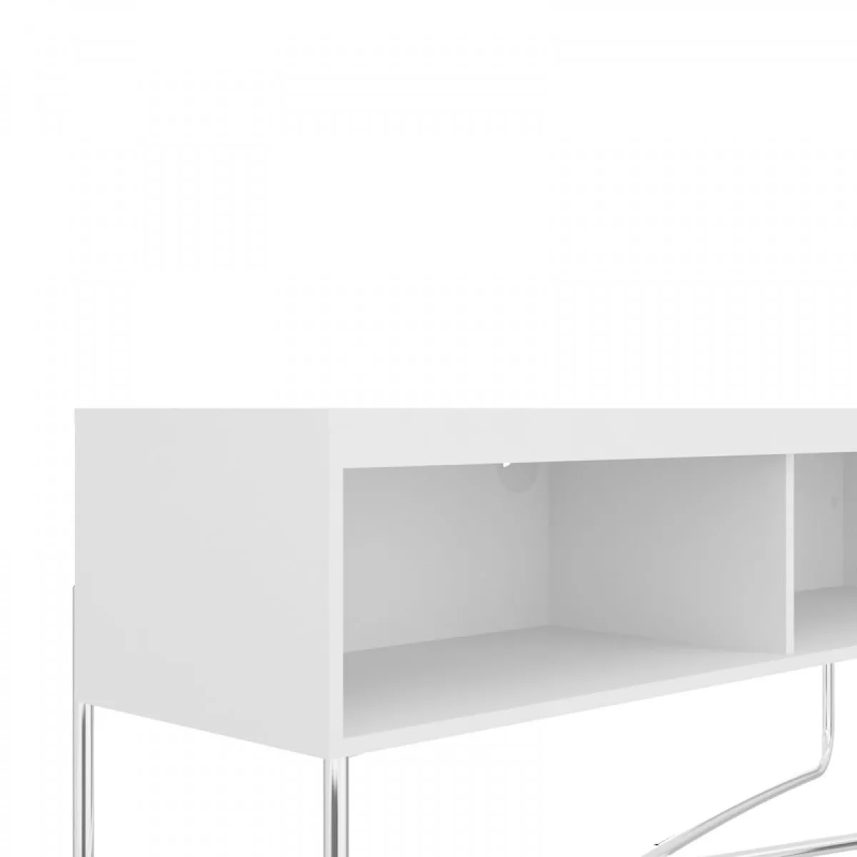 Contemporary White Storage TV Stand- Model #14953