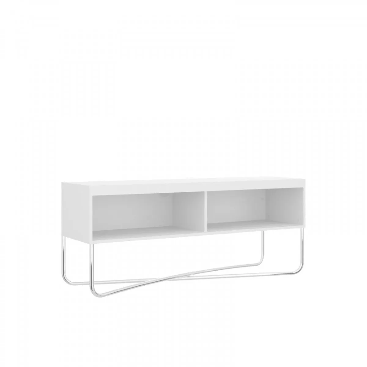 Contemporary White Storage TV Stand- Model #14953