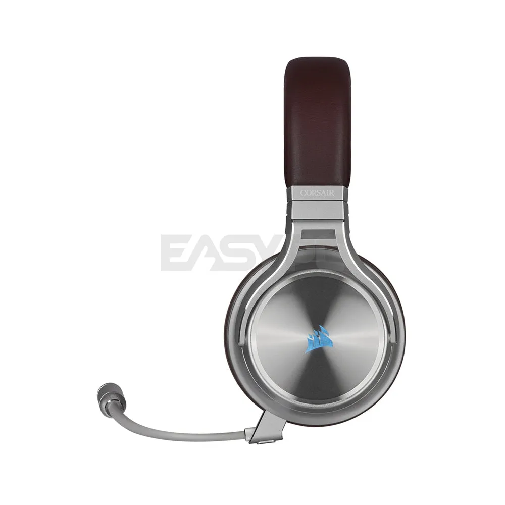 Corsair Virtuoso RGB Wireless SE Gaming Headset - High-Fidelity 7.1 Surround Sound with Broadcast Quality Microphone, Memory Foam Earcups - 20 Hour Battery Life Works w/ PC, MacOS, PS5, Gunmetal and Espresso Gaming Headset 7UBE
