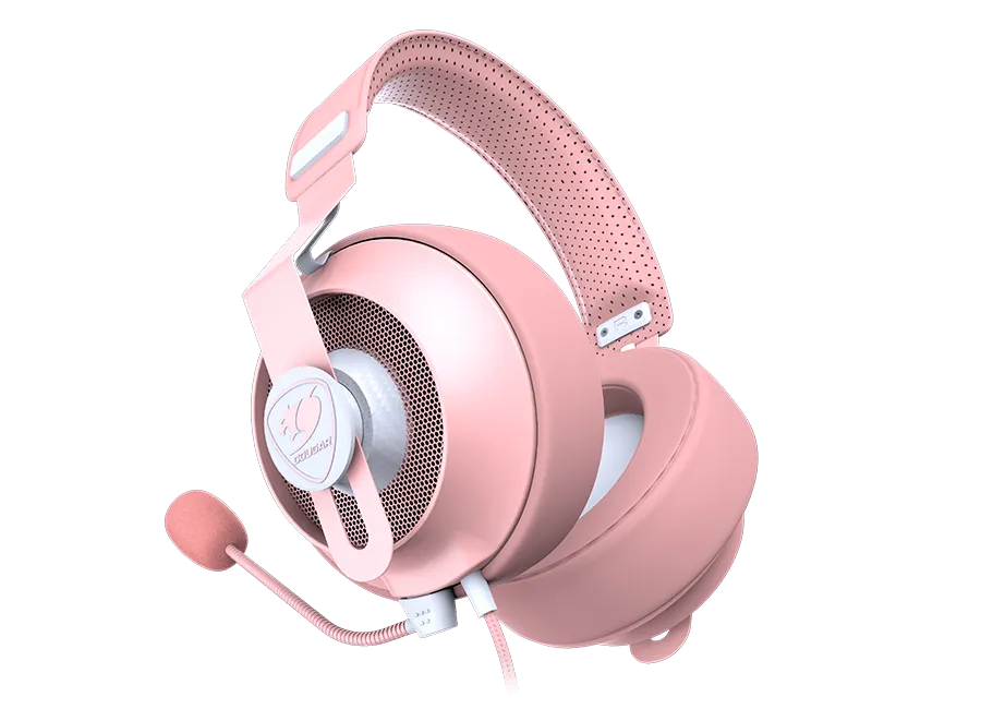 Cougar PHONTUM-S-PINK Headset 電競遊戲耳機麥克風 (粉紅色)