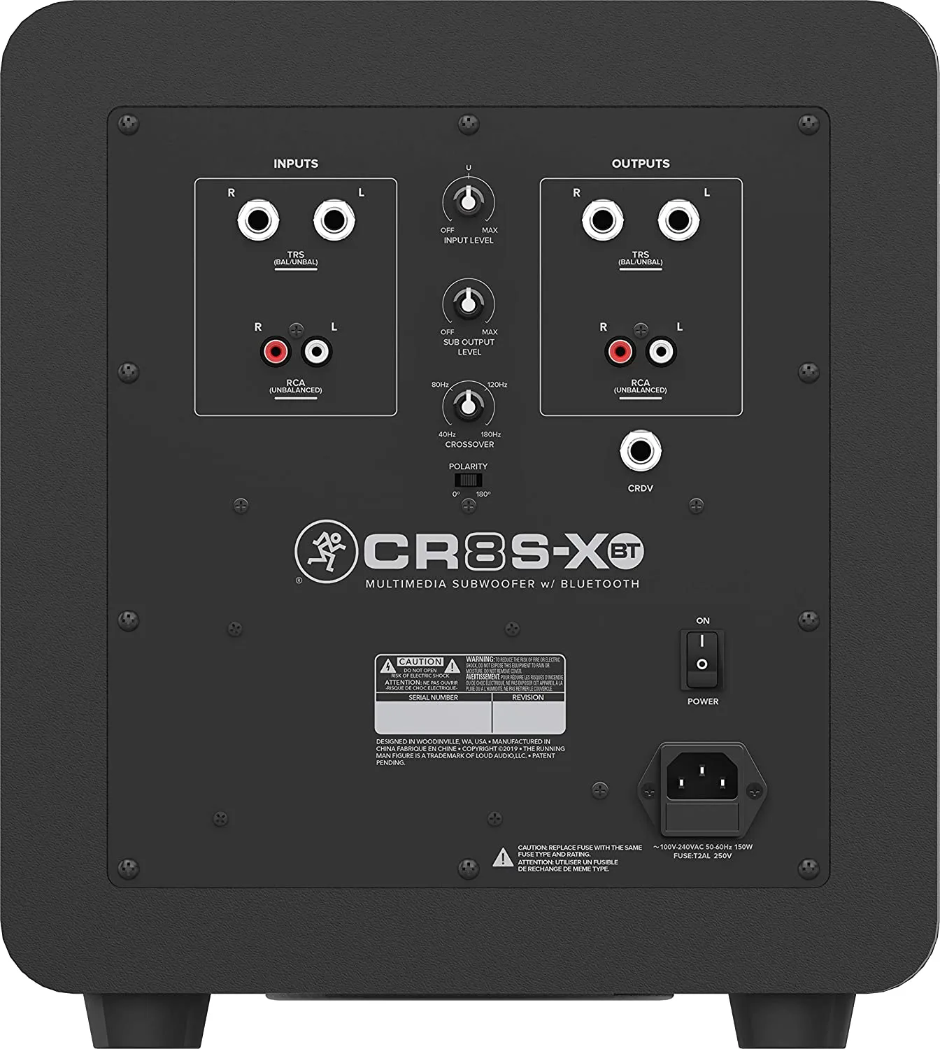 CR8S-XBT Multimedia 8" Subwoofer with Bluetooth® and CRDV