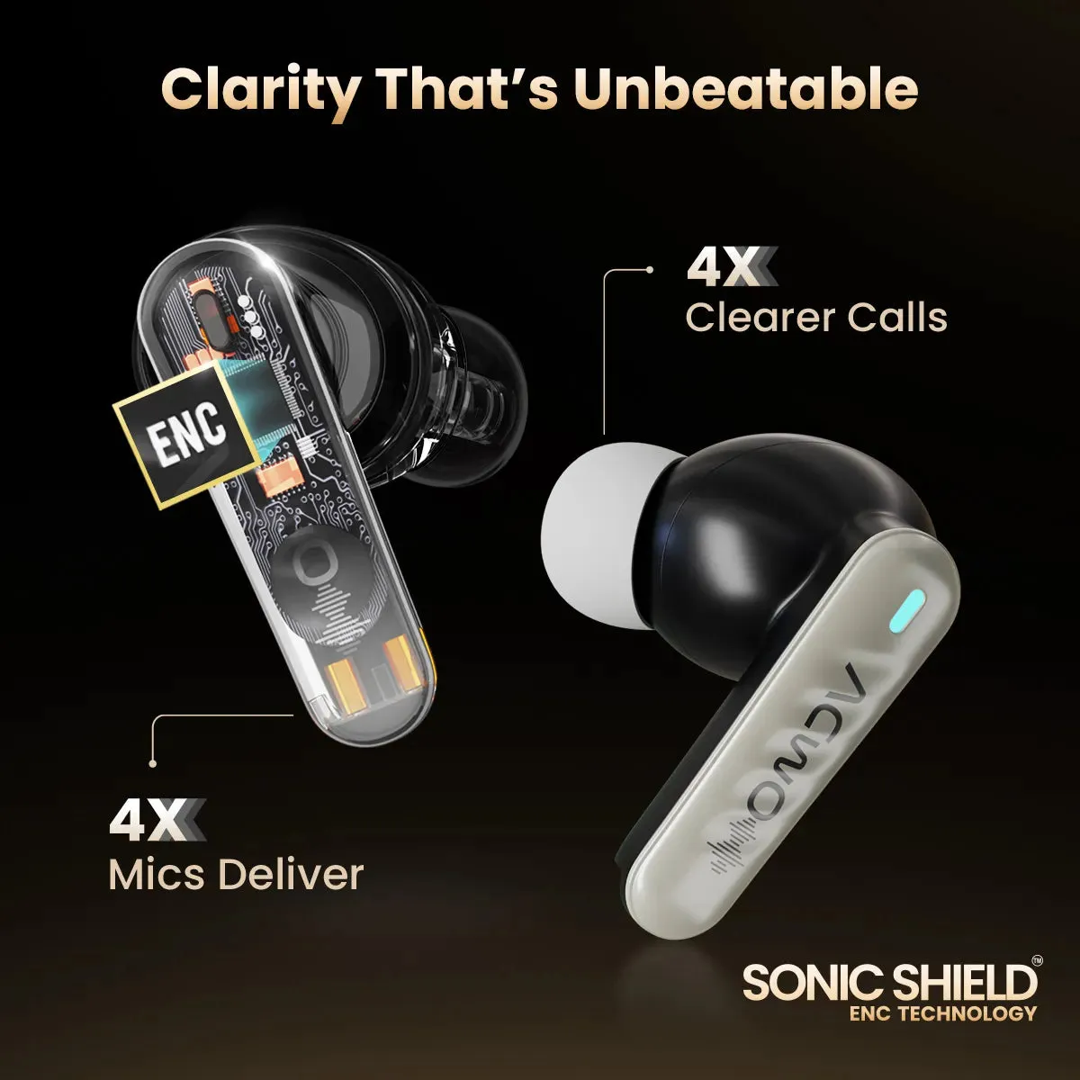 DwOTS 727 Denim Blue Tws Earbuds
