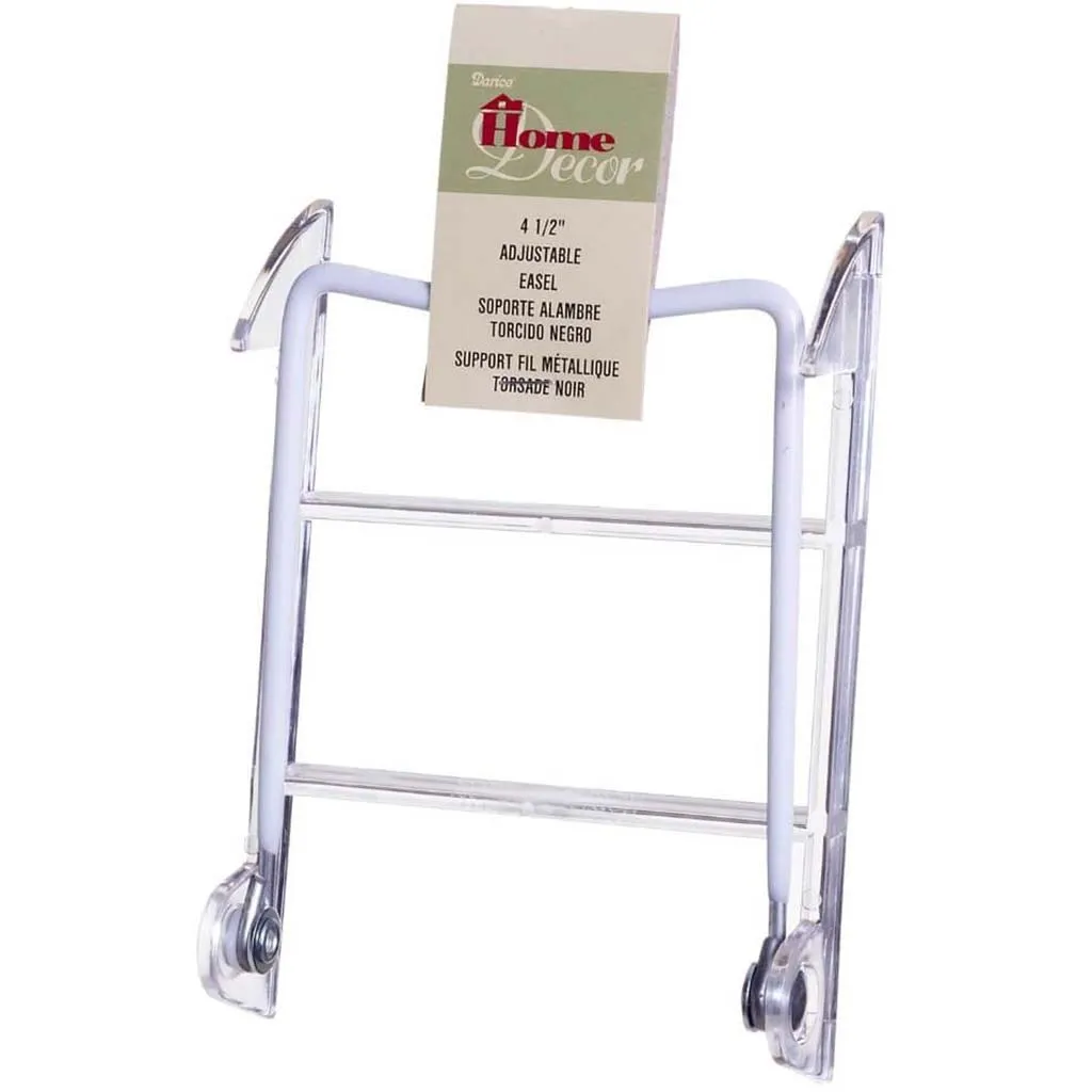 Easel Display Stand - Adjustable - White - 4.5 inches