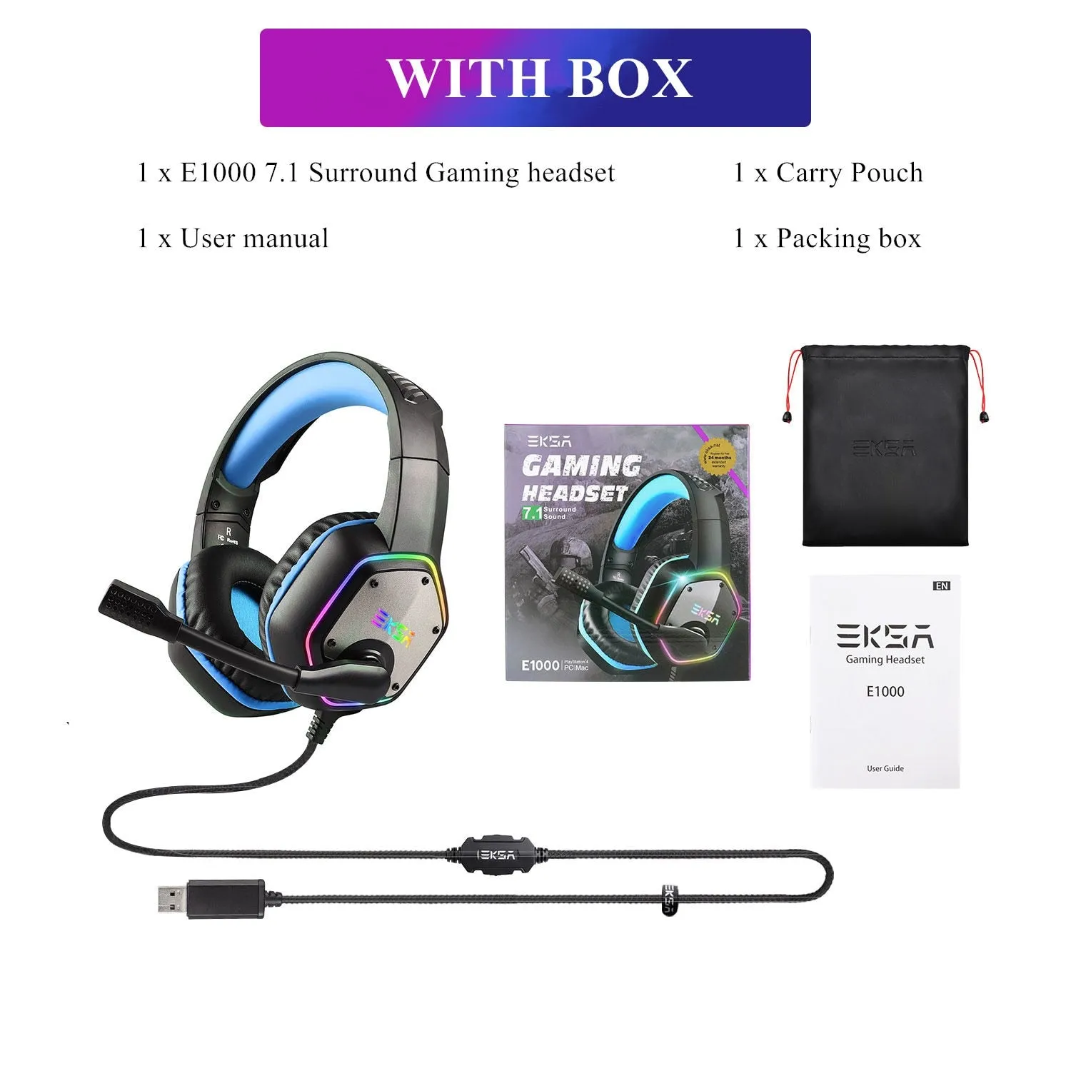 EKSA E1000 Gaming Headphones