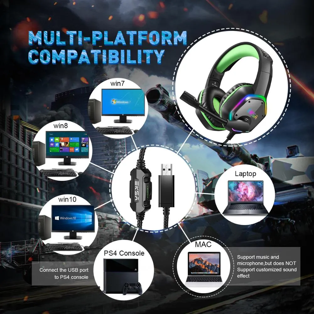 EKSA E1000 Gaming Headphones