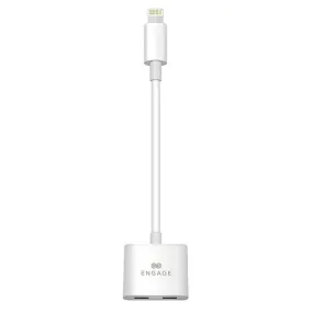 Engage Lightning To Dual Lightning Charging Audio Adapter Cable-OSBY