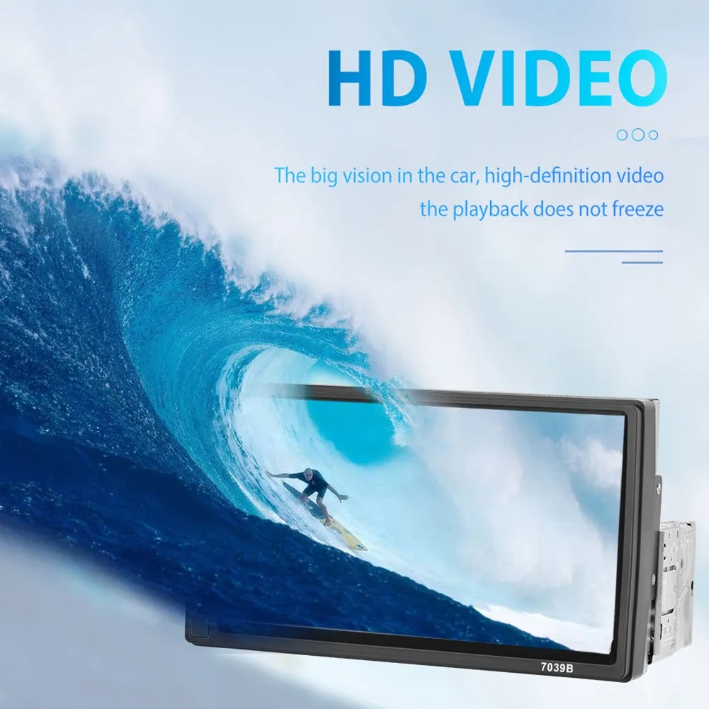 F13 1 Din Car Radio 7-Inch HD Screen Bluetooth Multimedia Video